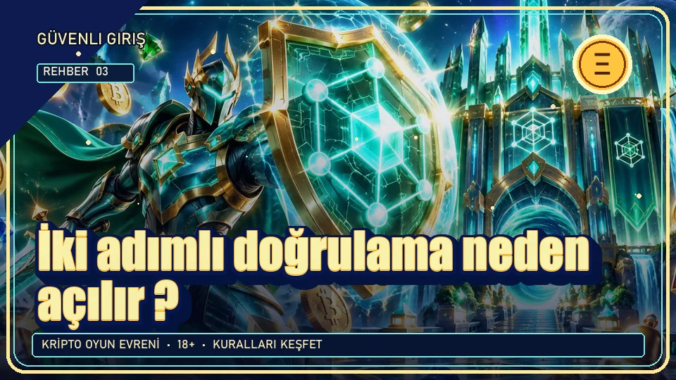 İki adımlı doğrulama neden açılır? için kripto temalı oyun kapağı