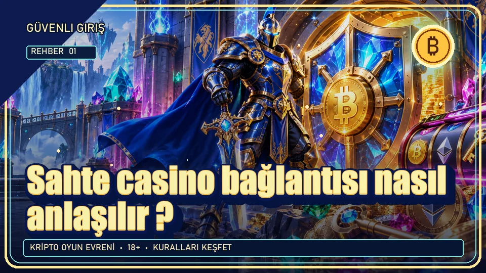 Sahte casino bağlantısı nasıl anlaşılır? için kripto temalı oyun kapağı